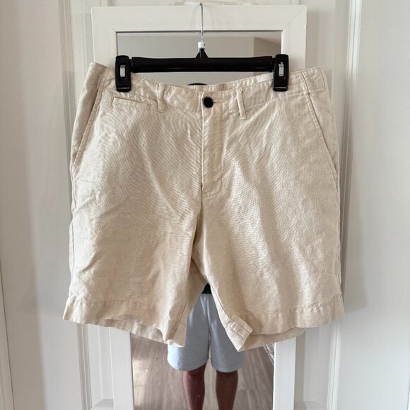 Billy Reid Wynn Shorts Size 32 Color Cream - Picture 1 of 4